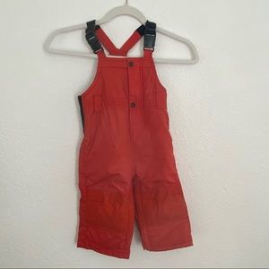 GAP Toddler Kids Red Orange Polyester Zip up Long Pant Snow Pant